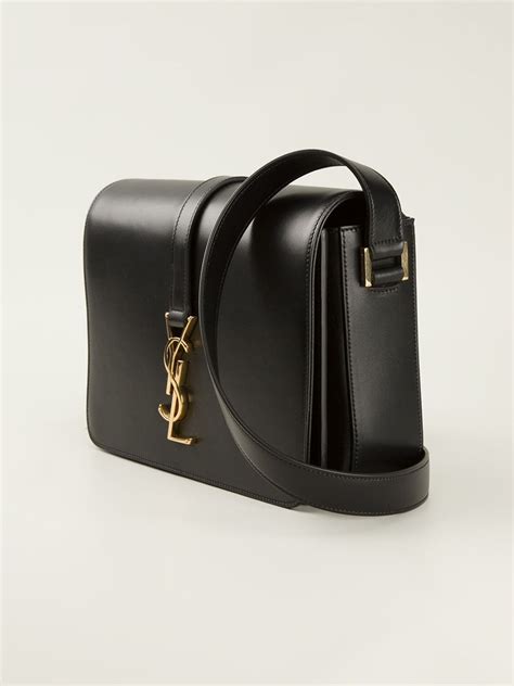 ysl crossbody bag black monogram|ysl monogram leather satchel bag.